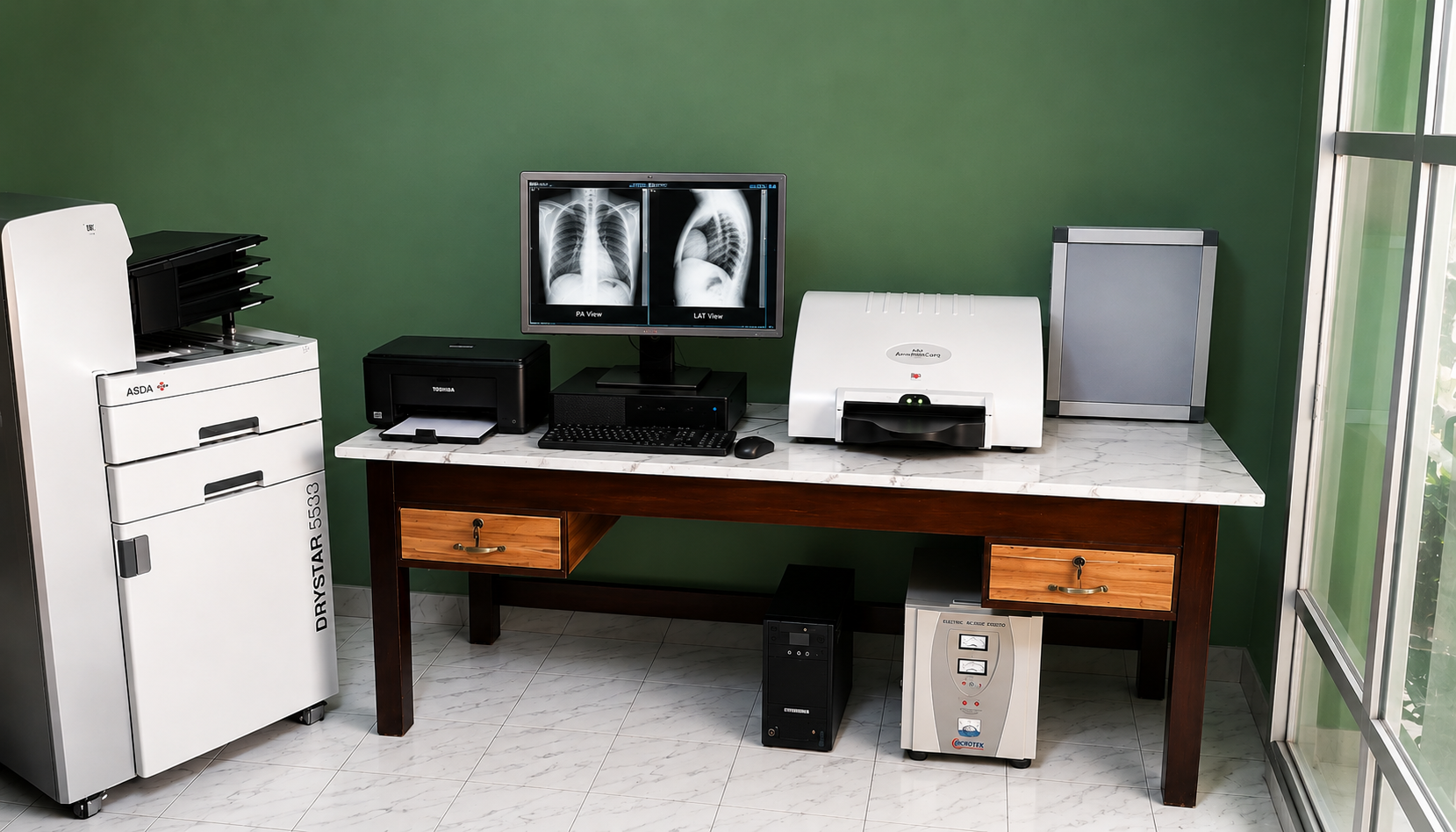 Radiography processing room